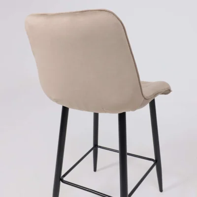 Стул барный VITO, бежевый велюр HLR-08/черный_21