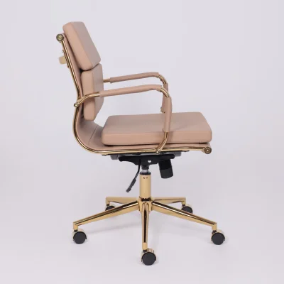 Кресло рабочее INDIGO, LB кофейный/золотой_6