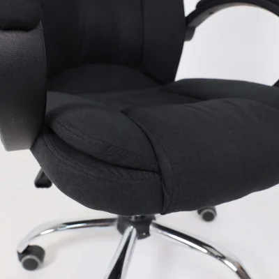 Кресло поворотное BILL, ткань, черный_8