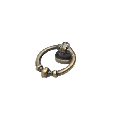 Ручка меб. кнопка мет. CIRCLE античная латунь (1 компл = 4 шт) AKS фотография