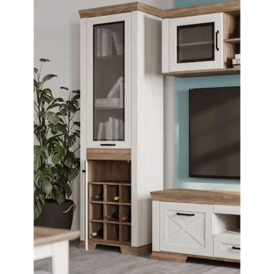 Н.м. "MARSELLE" шкаф REG1W1DL, к.Ясень снежный+Дуб сонома темный/ф.Ясень снежный_4