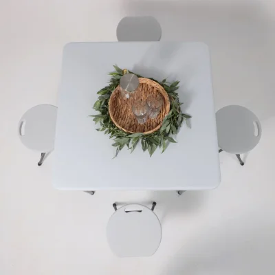 Стол складной 86*86*74, белый_6