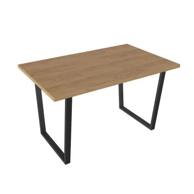 Стол обеденный ДАЛЛАС Тип 1, 1300*800, дуб крафт золотой/черный фотография