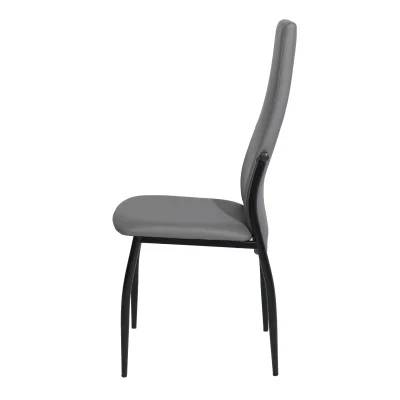 Стул DENVER, экокожа, серый PU 611/черный_7