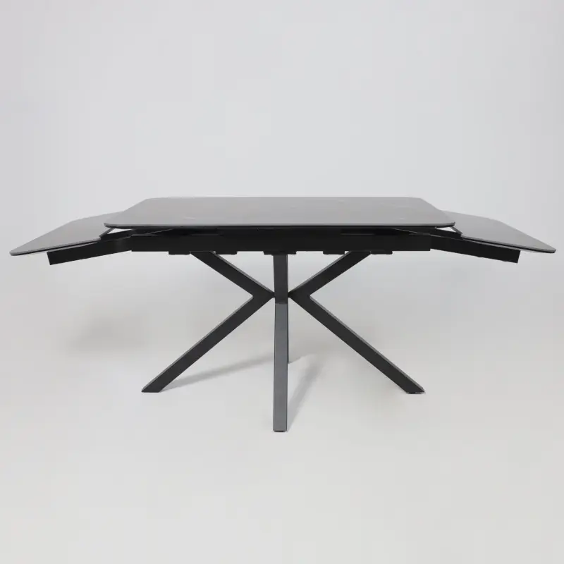 Стол РЕЙН NEW,керамика 0 кат. 1400(2040)*900, Камень черный Greys Black/Черный матовый_preview_18