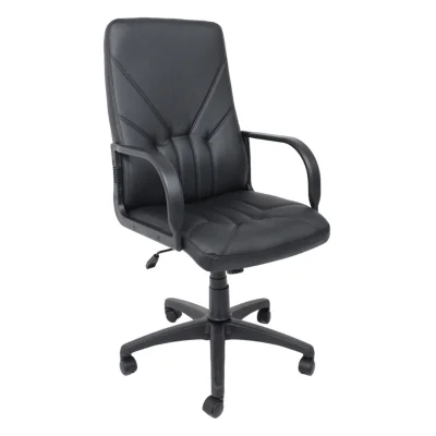 Кресло поворотное MANAGER KD ECO-30, экокожа, черный_1