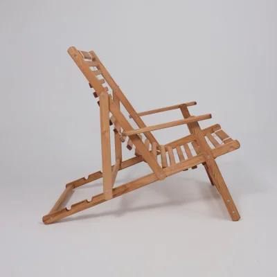 Кресло-шезлонг с подлокотниками DYATEL сиденье из дерева сосна (цвет дуб)_5