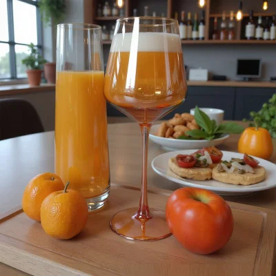 Бокал для вина EMBER DUSK, янтарный_3