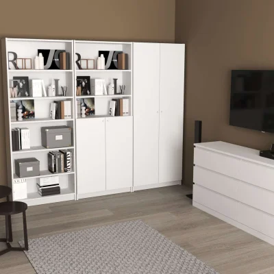 Стеллаж ВАРМА СТЭНД 80  76х196х26см, белый_2