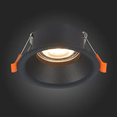 Св-к встр. Черный GU10 1*50W  D89xH40 220V Без ламп Встраиваемые светильники_2