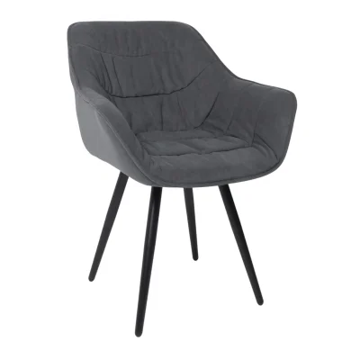 Стул САНТАНА 2, графитовый велюр Бренди Графит/черный_1