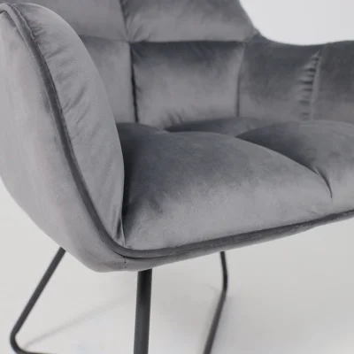 Кресло FLORIDA, темно-серый велюр HCJ-40/черный_12