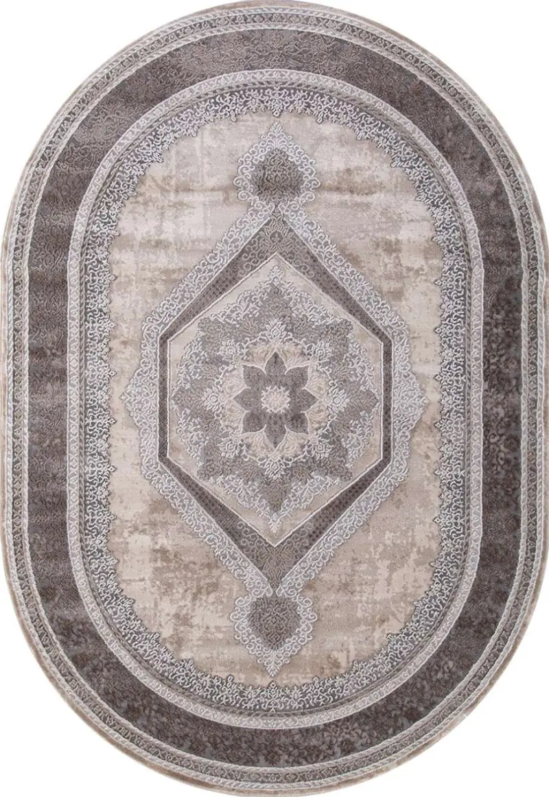 Ковер ARMINA 04037C - GREY / BROWN - Овал 1.6 на 2.3_preview_2