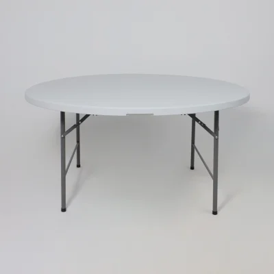 Стол складной Table AKS тип 10, белый (D152х74)_10