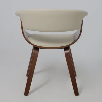 Кресло барное MODY, экокожа, кремовый/орех_16