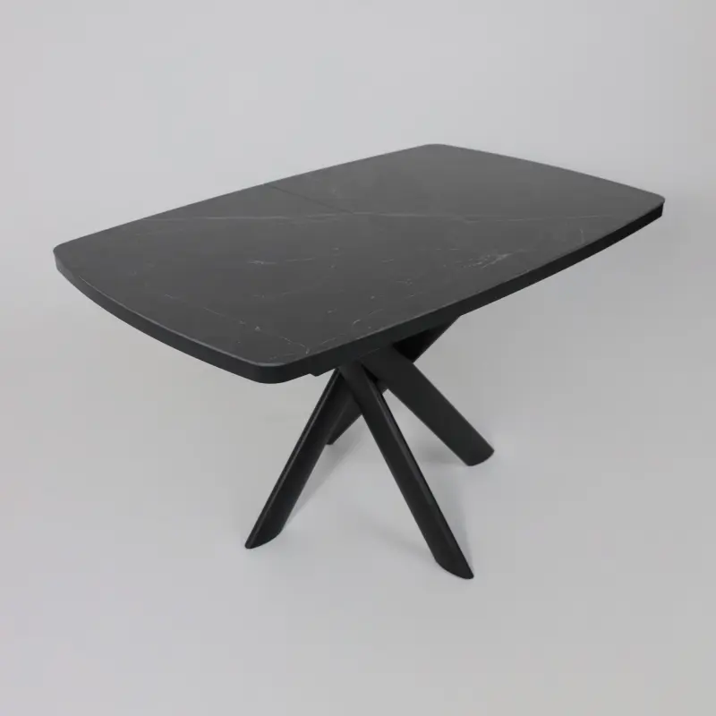 Стол LEONEL-130, раздвижной 130(165)х85, STONE BLACK ST CER/Черный_preview_8