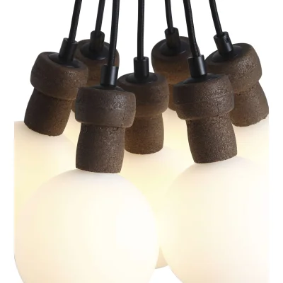 Светильник подвесной ST-Luce Черный/Белый G9 7*5W 4000K CORK_7