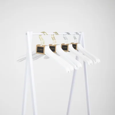 Стойка для одежды CAPELLA, (белый/коричневый), ECONOM_2