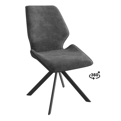 Стул BATMAN-R 360, g22 GRAPHITE шенилл lux - GRAPHITE замша lux\черный фотография