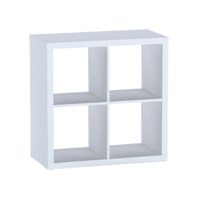 Стеллаж ФОРА 4  76х76х38см, белый фотография