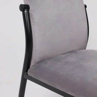 Стул DENVER, светло-серый велюр HLR-20/черный_6