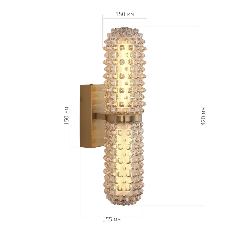 Светильник настенный ST-Luce латунь/Шампань LED 1*11W 4000K SAGUARO_preview_6