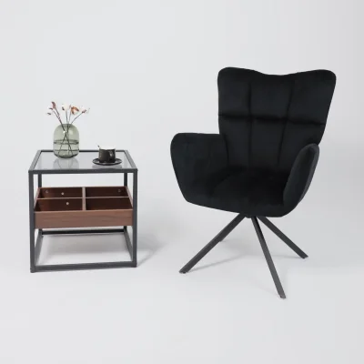 Кресло COLORADO NEW, поворотное, черный велюр HCJ-50/черный_3