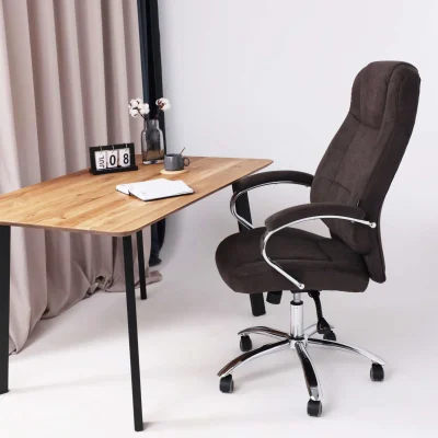 Кресло поворотное KING A, ткань/темно-коричневый_11