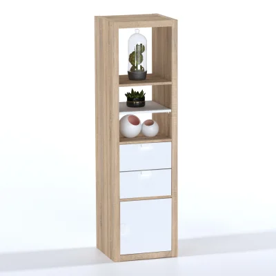 Стеллаж ФОРА 4Л 146х41х38см, дуб беленый_14