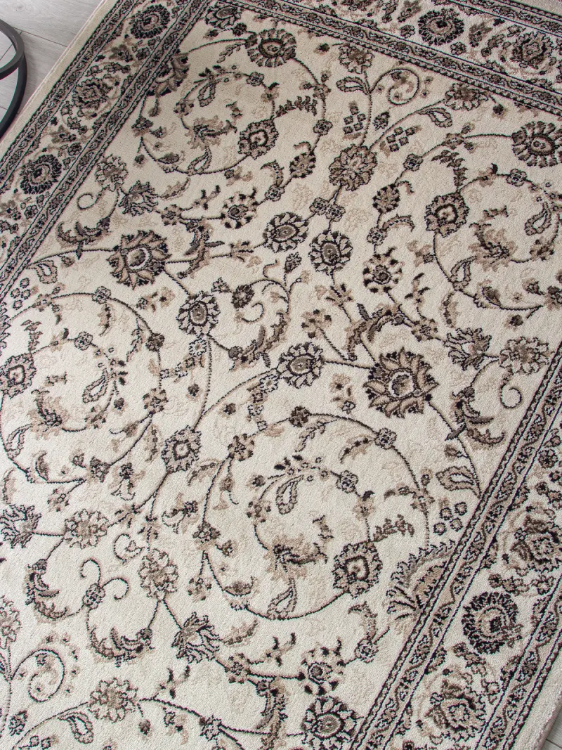 Ковер VALENCIA DELUXE d251 - CREAM-BROWN - Дорожка 1.2 на 25 фотография