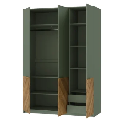 Спальня "SIENA", дымчатый зеленый + дуб вотан. Комплект №1_7