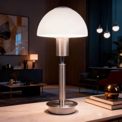 Светильник KALEO, настольный, E14, белый+серебро_2