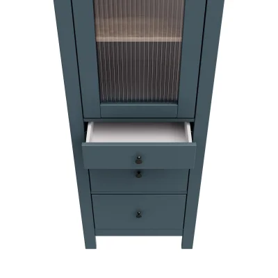 Шкаф с витриной САГА 50 МОРУ, темно-бирюзовый/ясень (2.08.16.240.16 RU)_4