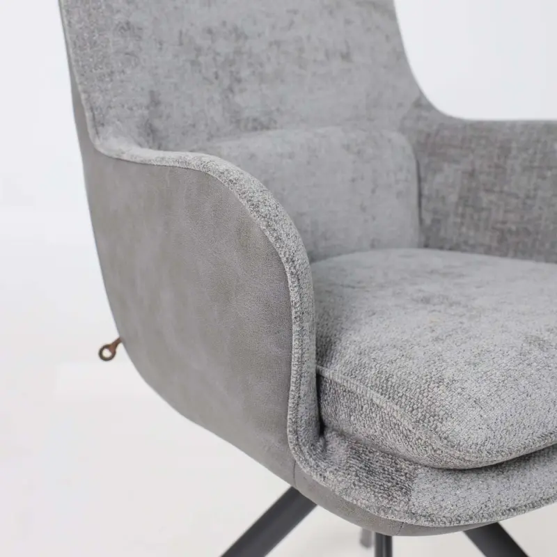 Стул TRUMP-R 360, g22 GRAPHITE шенилл LUX - Graphite замша LUX\черный_preview_9