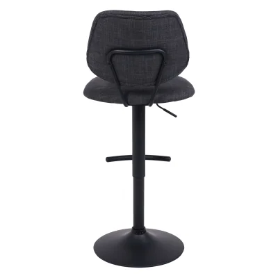 Стул барный JESSY, темно-серая ткань/черный_5