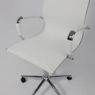 Кресло поворотное EVELIN, экокожа, белый_12