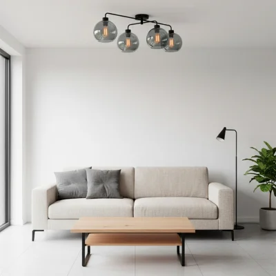 Светильник DROP, потолочный, 4*E27, дымчатый_2