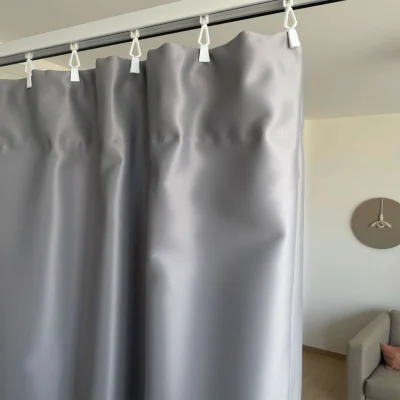 Штора "Блэкаут" 2х2,5м на универсальной ленте, цвет серый опал (арт.888-14)_7