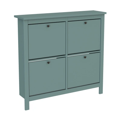 Тумба для обуви САГА 113х108, темно-бирюзовая (2.08.10.180.6 RU) фотография