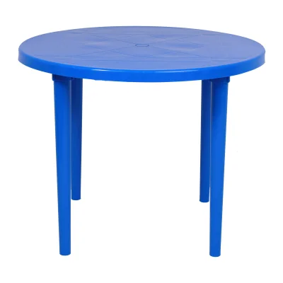 Стол круглый 900мм, синий, РФ_3