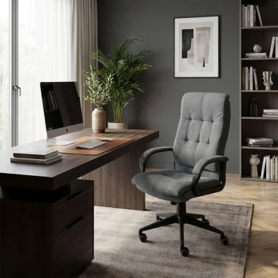 Кресло рабочее BUNNY, ткань, светло-серый_2