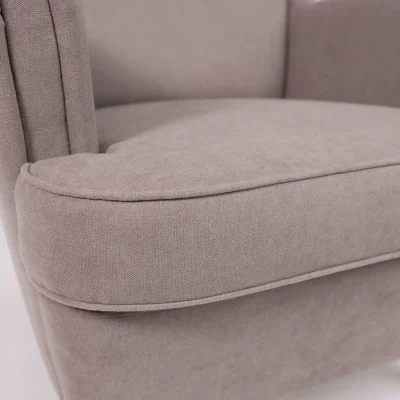 Кресло для отдыха Тойво Prince Taupe, бежевый (натуральные опоры) BY_9