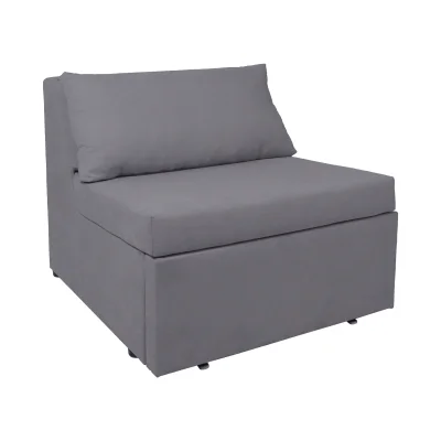 Кресло для отдыха Такка Prince Ash, серый (черные опоры) фотография