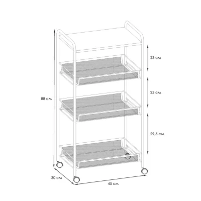Этажерка Ладья 34 КС, (белый)_5