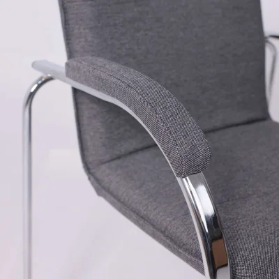 Кресло SAMBA AKS-1, Leto 68 темно-серая ткань, мягкие подлокотники_8