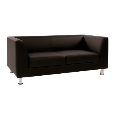 Диван Дерби 2, экокожа Pegasso черный фотография