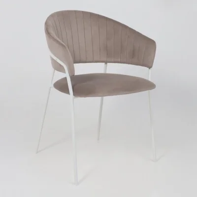 Стул AV 433, светло-коричневый бархат H-61/белый_6