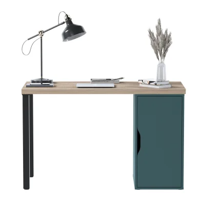 ИНГАР 1/ДВ/T стол письменный 120x75x55, дуб беленый/серо-бирюзовый/черный_3