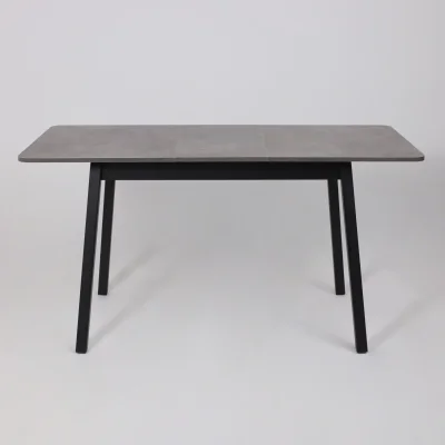 Стол TIRK RADIAL-110, раздвижной 110(142)х70, Дымчатая керамика/Чёрный_24