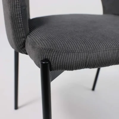 Стул ELSA, серый велюр Fjord15/черный_8